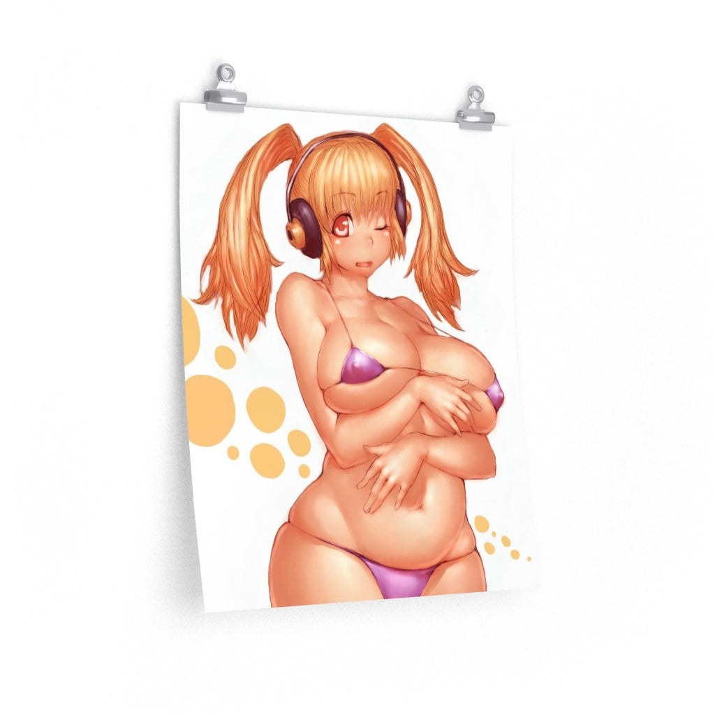 Super Pochaco Nitroplus Poster - Lewd Premium Matte Vertical Poster - Adult Wall Art