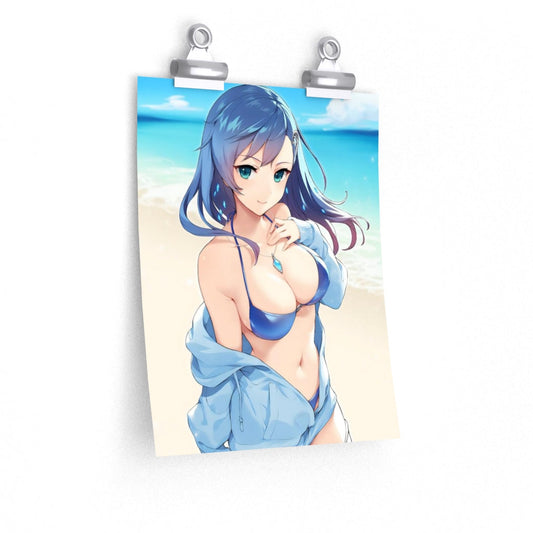 Maria Traydor Bikini Star Ocean Ecchi Poster - Lewd Premium Matte Vertical Poster - Adult Wall Art