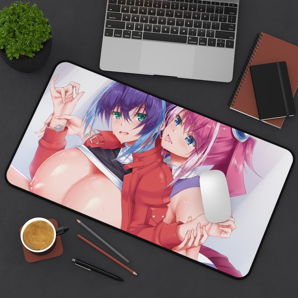 Hiiragi Yuzu and Serena Yugioh Boobs Play Desk Mat - Sexy Anime Girls Mousepad - Gaming Playmat