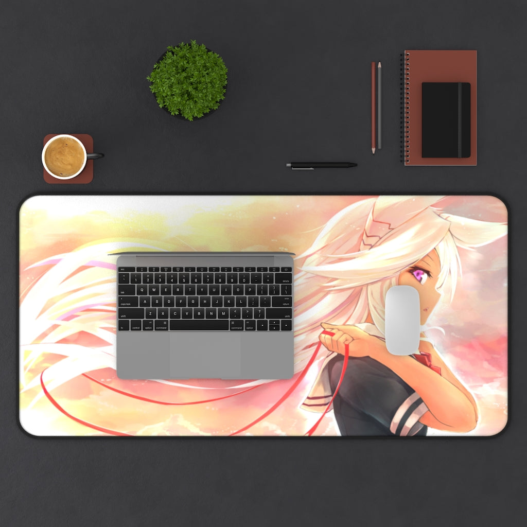 Kawai Anime Girls Mouse Pads - Cute White Hair Girl - The Mouse Pads Ninja Home Decor