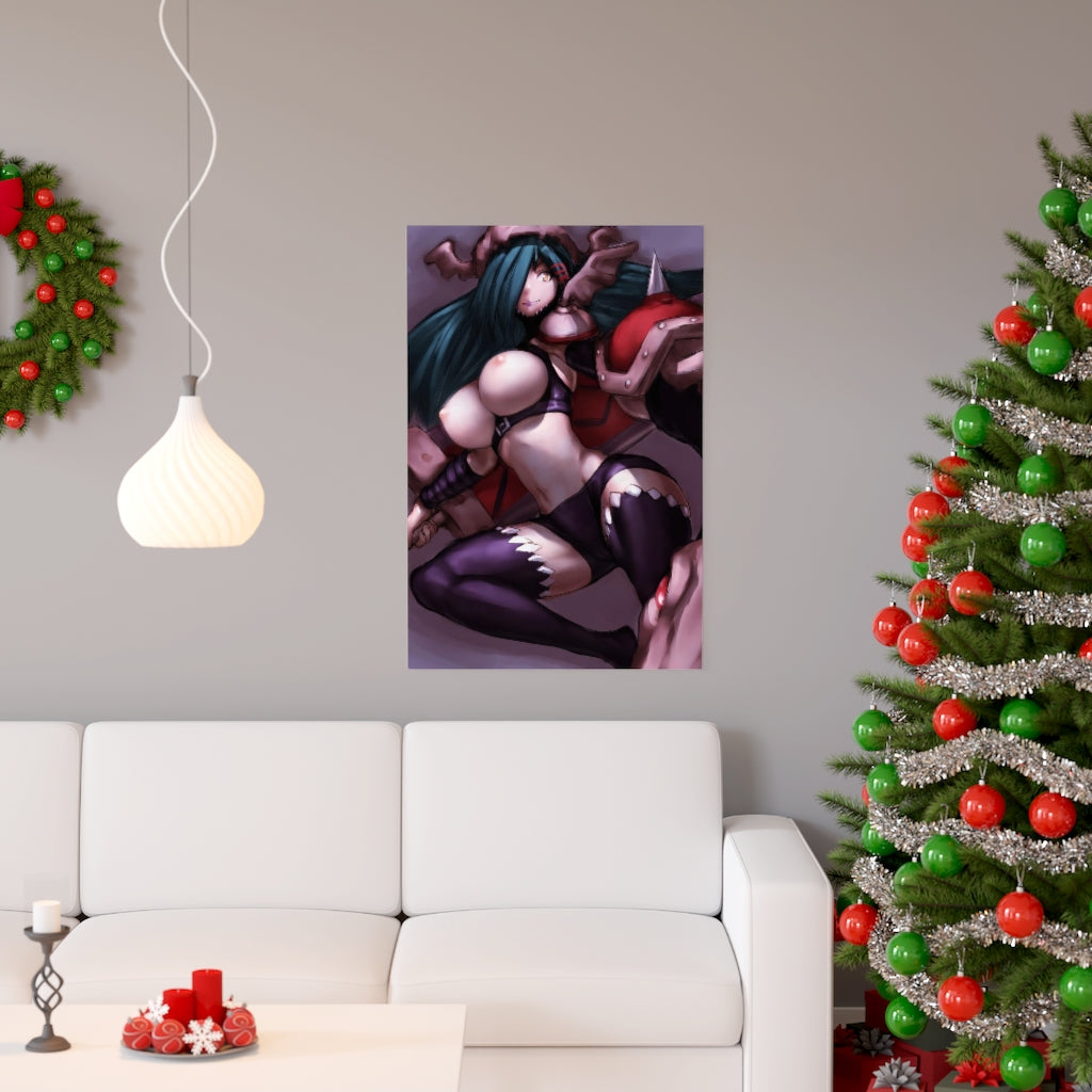 Mervamon Digimon Poster - Lewd Premium Matte Vertical Poster - Adult Wall Art