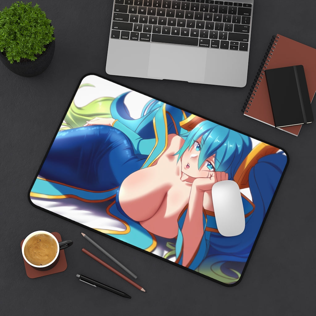 Sona Buvelle Mousepad - League of Legends Large Desk Mat - Ecchi Mouse Pad - LoL Playmat