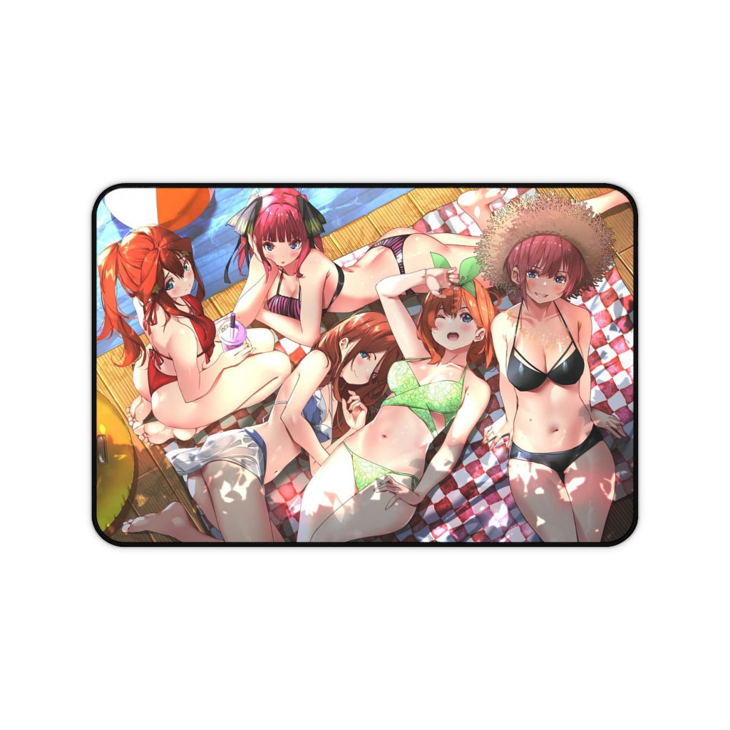 The Quintessential Quintuplets Mousepad - Bikini Sisters Large Ecchi Desk Mat - Kawaii Mouse Pad