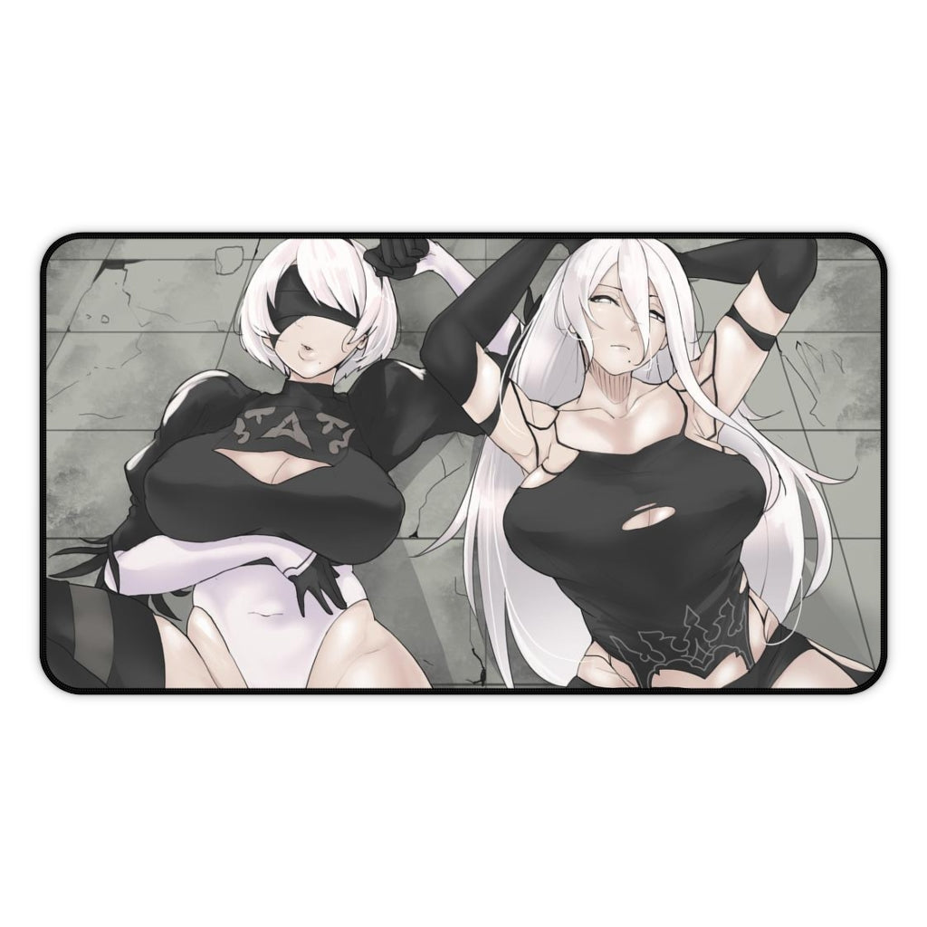 Nier Automata Androids Waifus Mousepad - Large Ecchi Desk Mat - Mouse Pad - Sexy Gaming Playmat