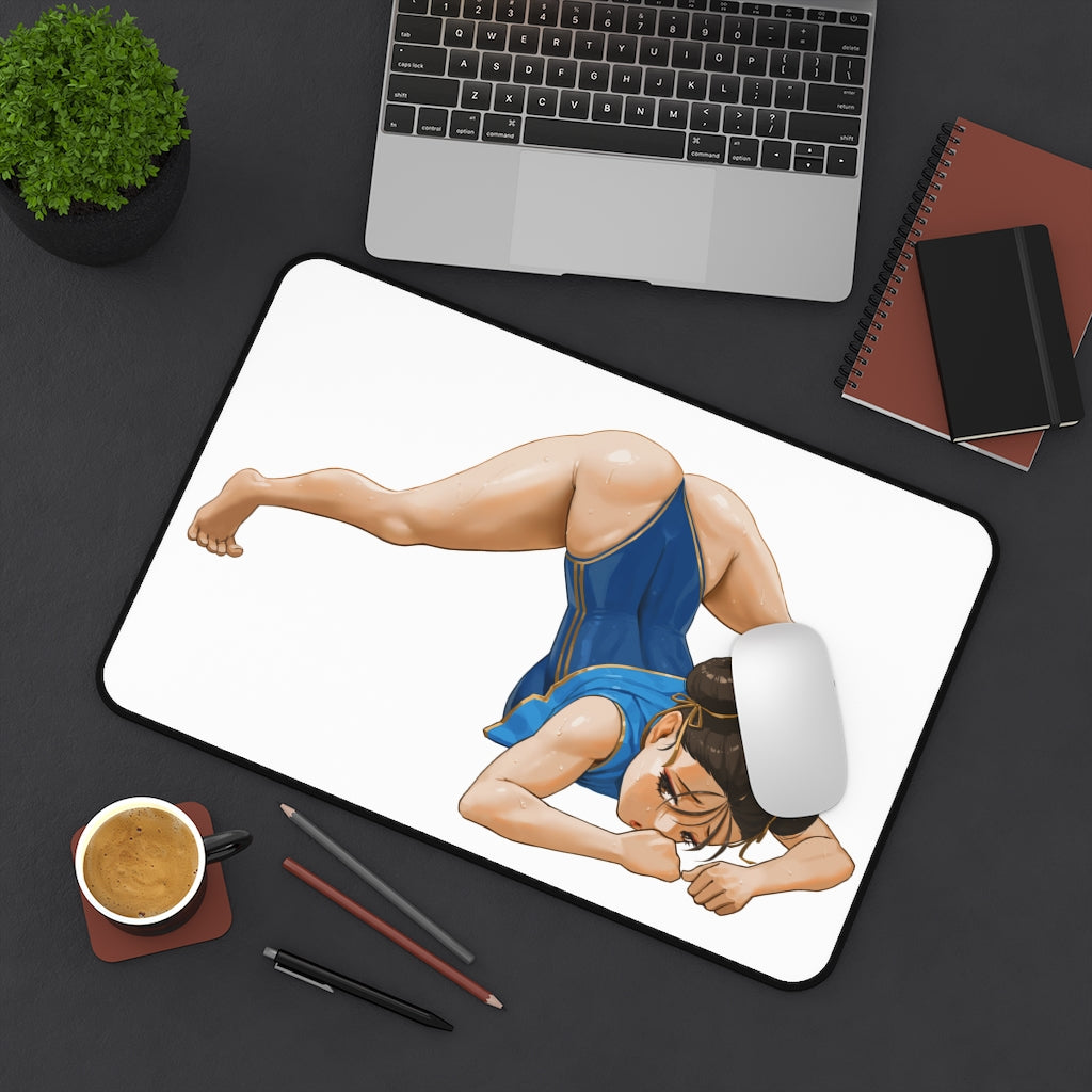 Street Fighter Sexy Chun Li Jack-o Pose Gaming Desk Mat - Video Game Mousepad - Sexy Girl Playmat