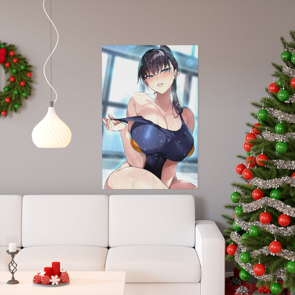 Steamy Bikini Toudou Akira World's End Harem Ecchi Poster - Lewd Premium Matte Vertical Poster - Adult Wall Art