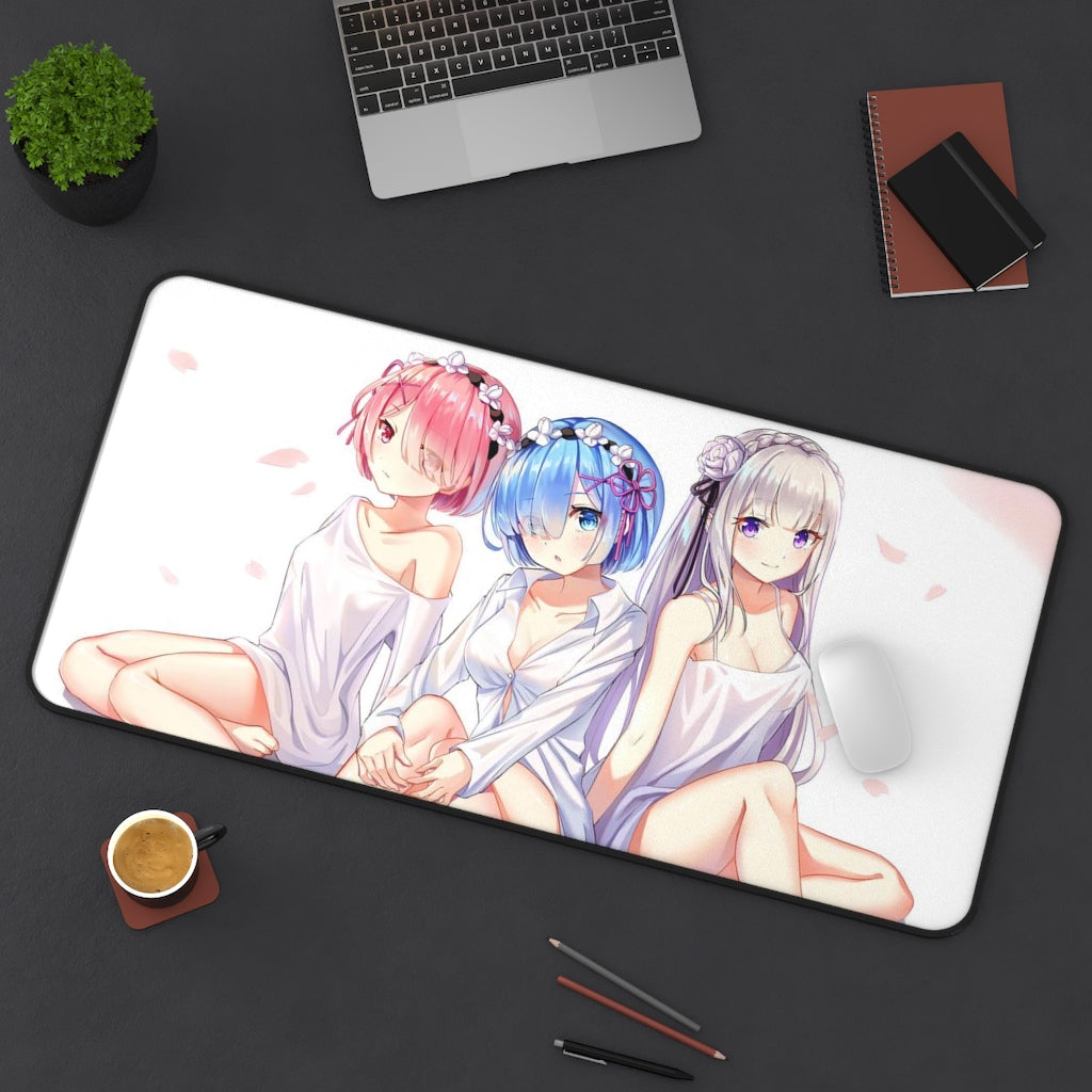 Re Zero Sexy Mousepad - Sexy Waifus Desk Mat - Ecchi Playmat