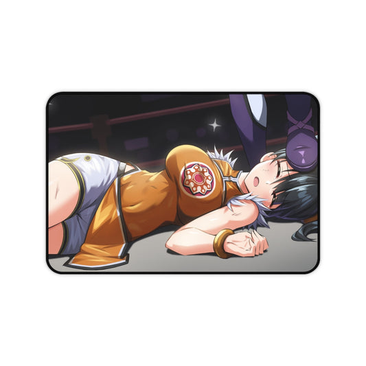 Tekken Beaten Ling Xiaoyu by Nina Williams Desk Mat - Non Slip Mousepad