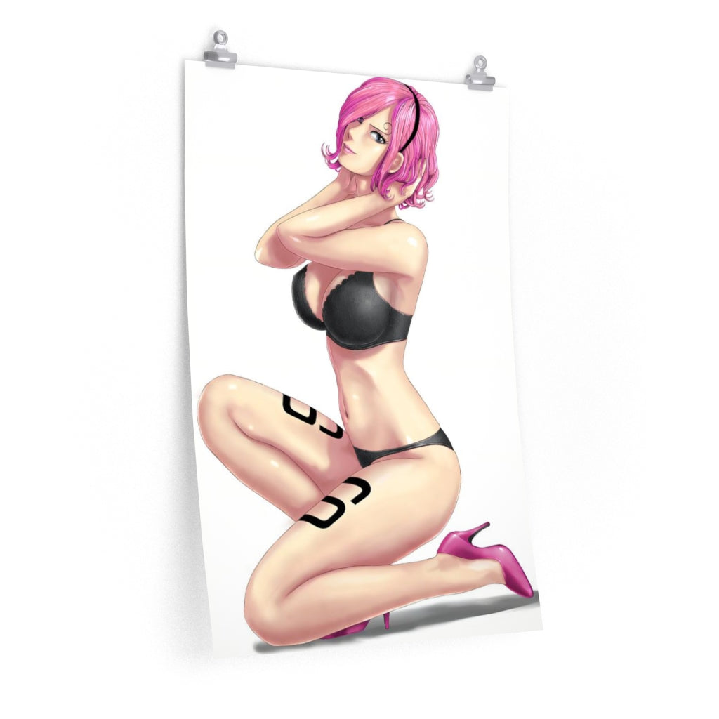 Sexy Lingerie Vinsmoke Reiju One Piece Ecchi Poster - Premium Matte Vertical Poster