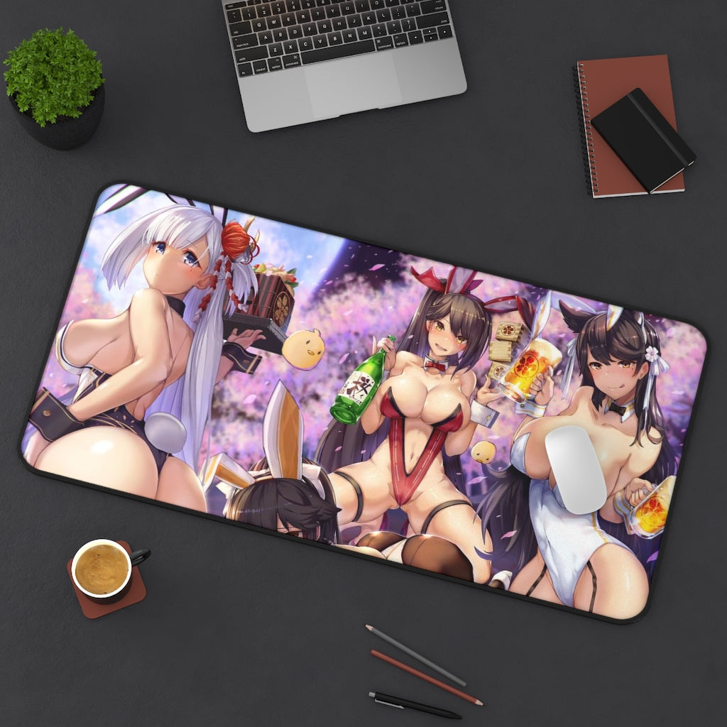 Azur Lane Sexy Mousepad - Bunny Girls Desk Mat - Ecchi Gaming Playmat