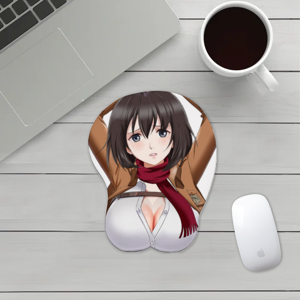 3D Silicone Mousepad | Oppai Mouse Pad | Silicone chest  mousepad