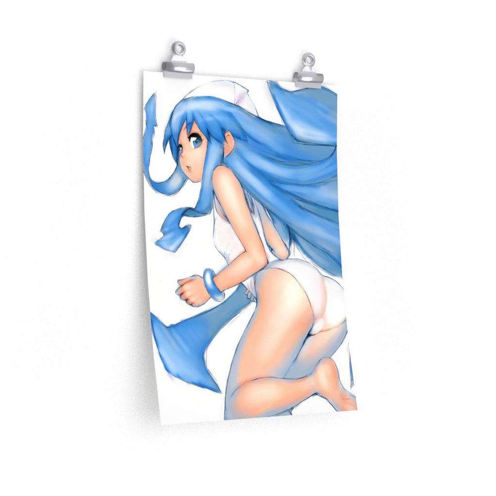 Ikamusume Shinryaku Ikamusume Poster - Lewd Premium Matte Vertical Poster - Adult Wall Art