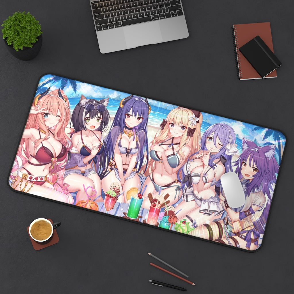 Princess Connect Sexy Anime Mousepad Doujin - Desk Mat - Big Gaming Mouse Pad - MTG Playmat