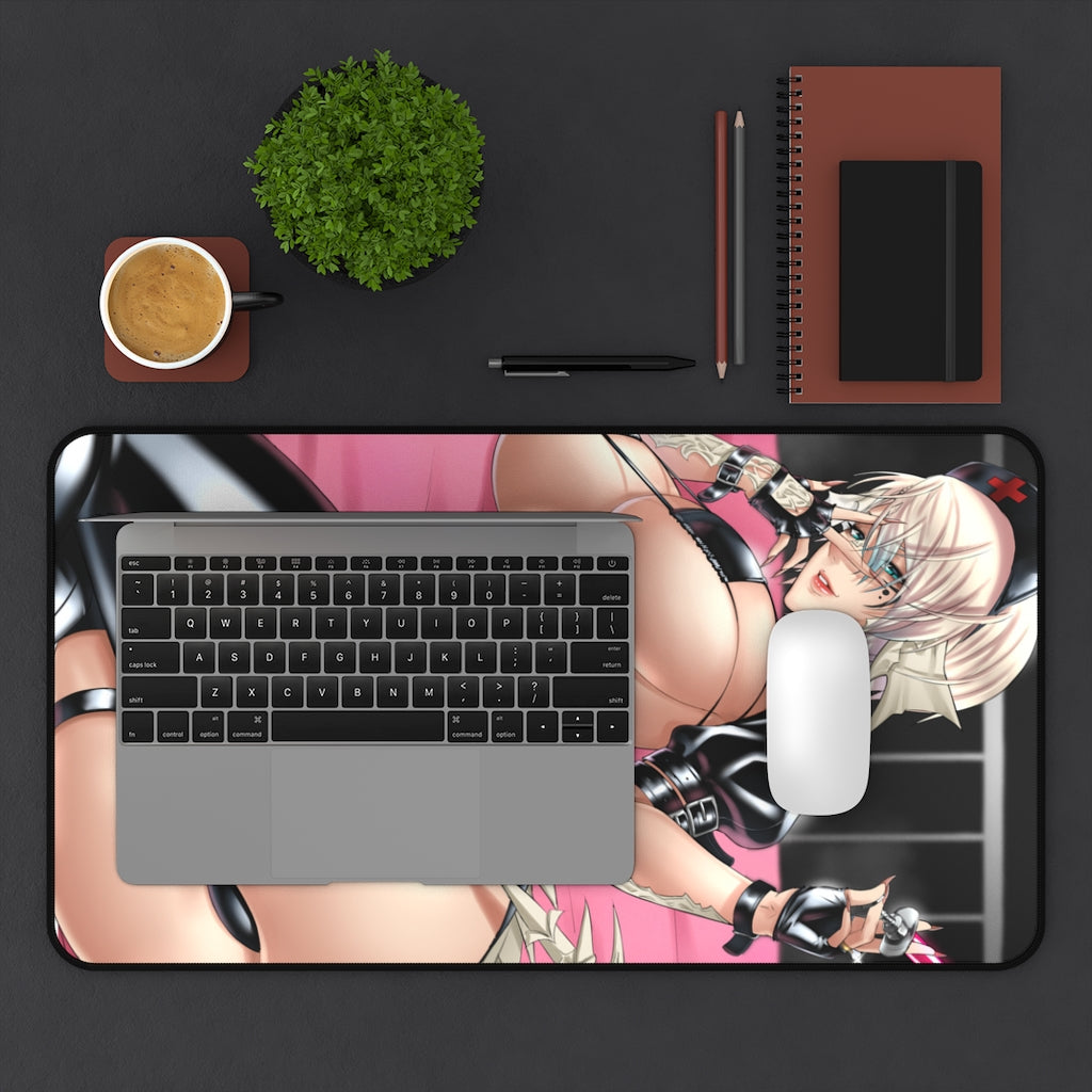 Sexy Leather Au'ra Final Fantasy 14 Non Slip Desk Mat - Gaming Mousepad