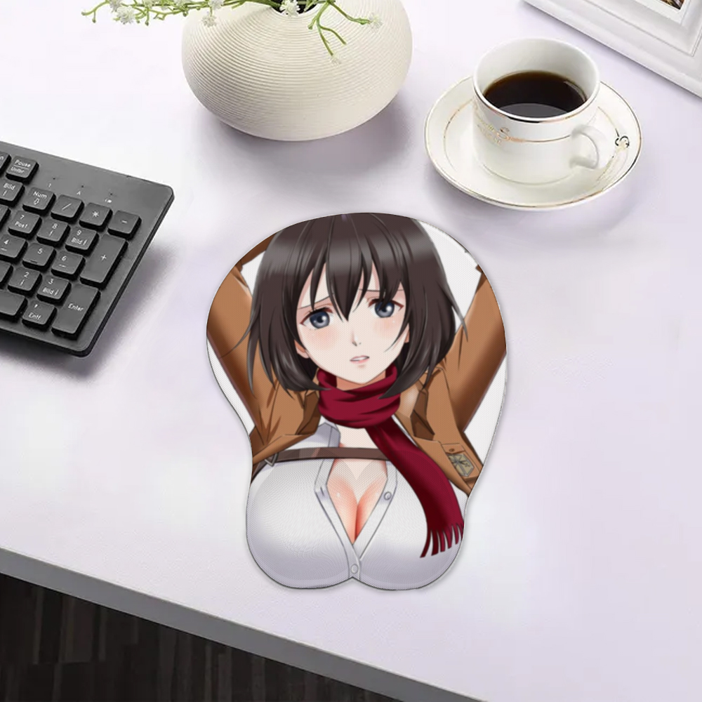 3D Silicone Mousepad | Oppai Mouse Pad | Silicone chest  mousepad