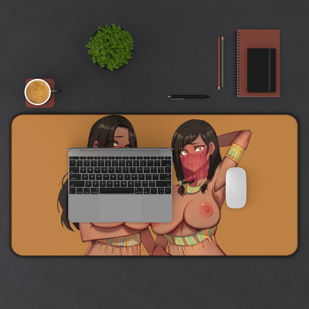 Overwatch Nude Tits Pharah and Captain Amari Desk Mat - Non Slip Mousepad