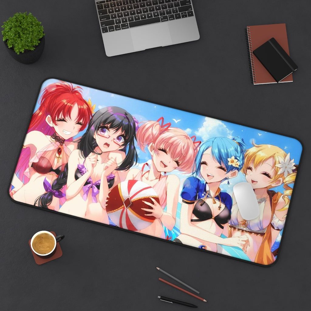 Puella Magi Madoka Magica Sexy Mousepad - Bikini Waifus XXL Anime Desk Mat - Ecchi Desk Pad