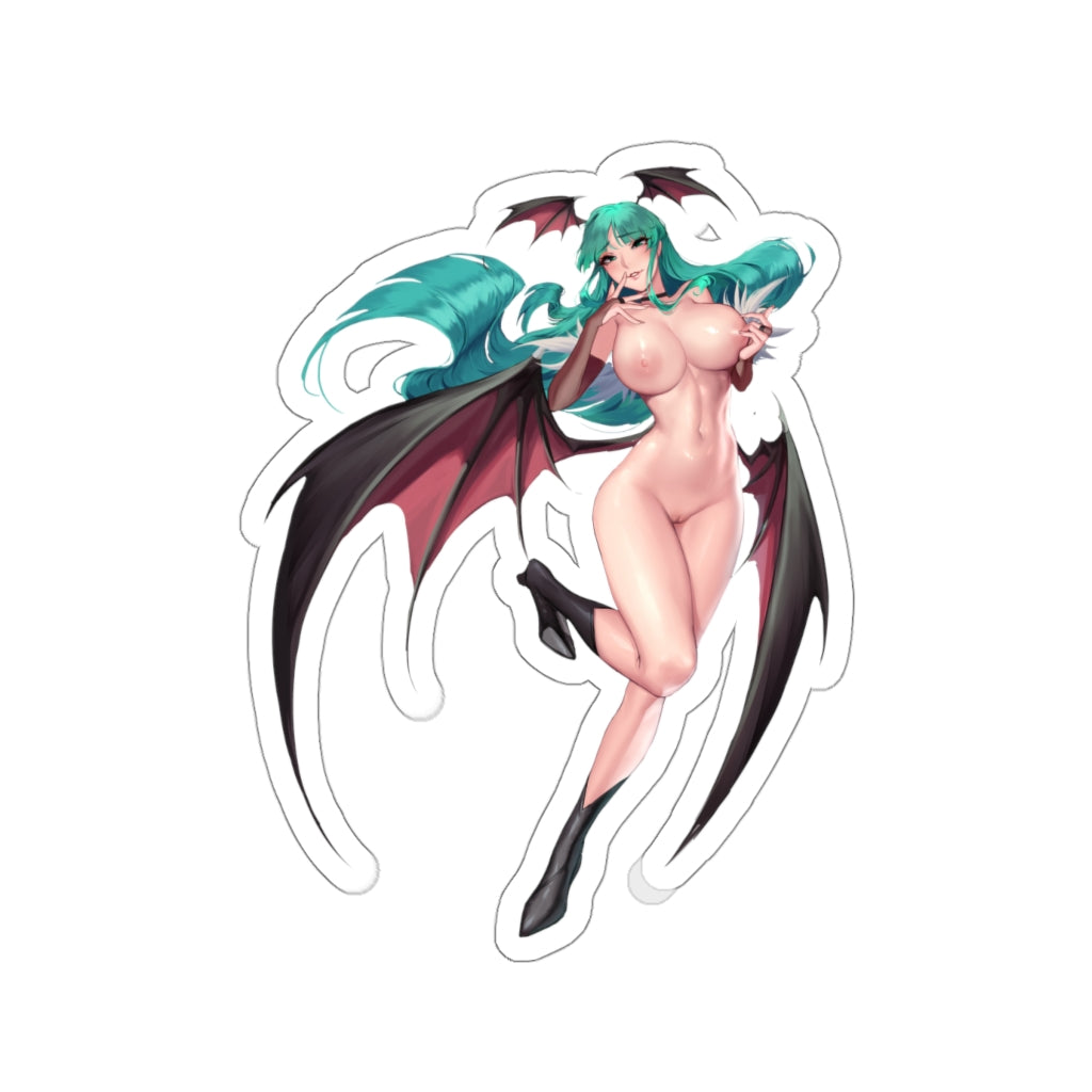 Morrigan Aensland Darkstalkers Hentai Nude Waterproof Sticker - Ecchi Vinyl Decal