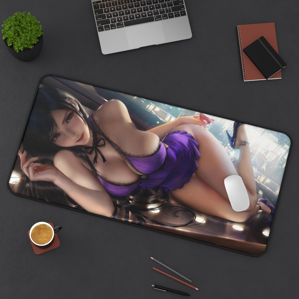 Tifa Sexy Dress Desk Mat | Big Gaming Mousepad - MTG Playmat