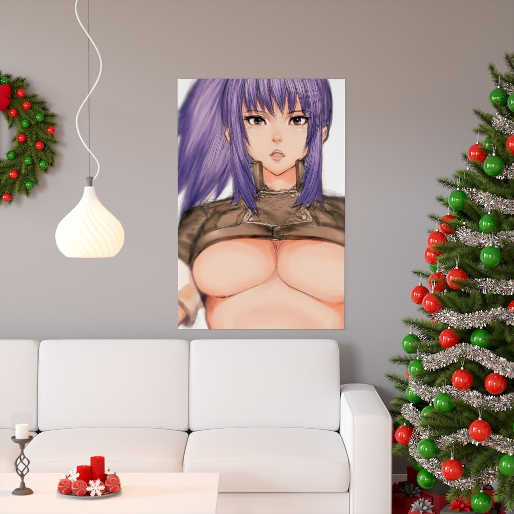 Underboobs Leona Heidern The King Of Fighters Poster - Lewd Premium Matte Vertical Poster - Adult Wall Art