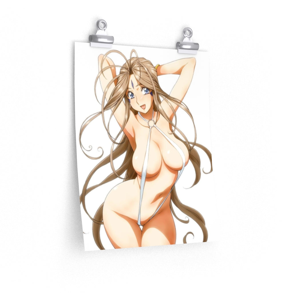 Micro Bikini Belldandy Ah My Goddess Sexy Poster - Lewd Premium Matte Vertical Poster - Adult Wall Art