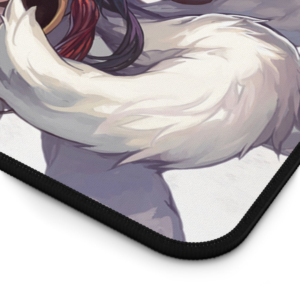 Kitsune Ahri Sexy Mousepad - League of Legends Desk Mat - LoL Ecchi Playmat