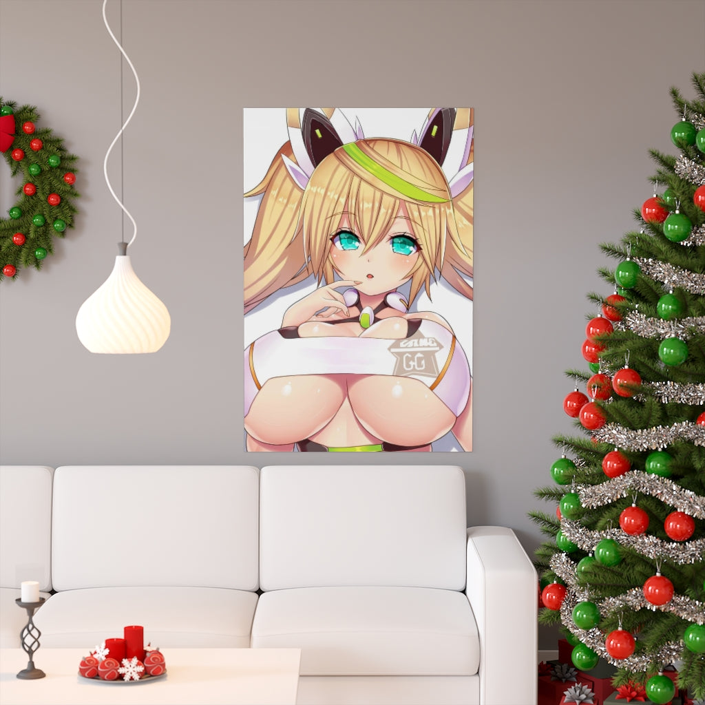 Big Tits Gene Phantasy Star Poster - Lewd Premium Matte Vertical Poster - Adult Wall Art