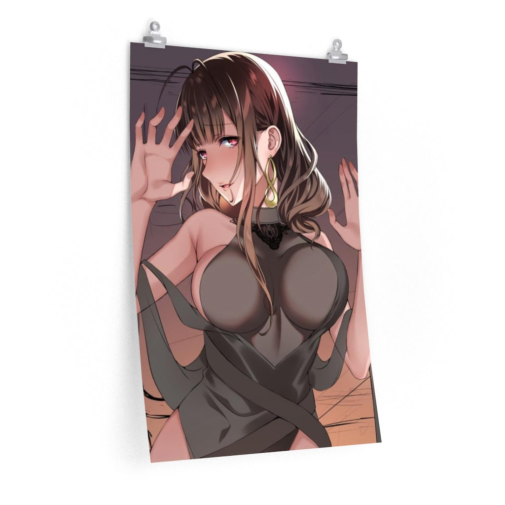 DSR 50 Girls Frontline Boobs Press Poster - Lewd Premium Matte Vertical Poster - Adult Wall Art