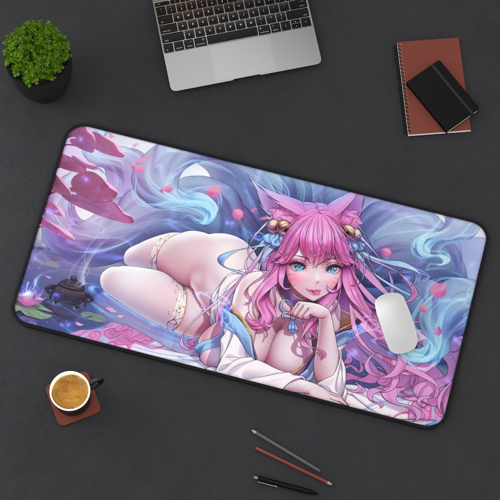 Sexy Ahri Mousepad Doujin - LoL Desk Mat - Big Gaming Mouse Pad - MTG Playmat