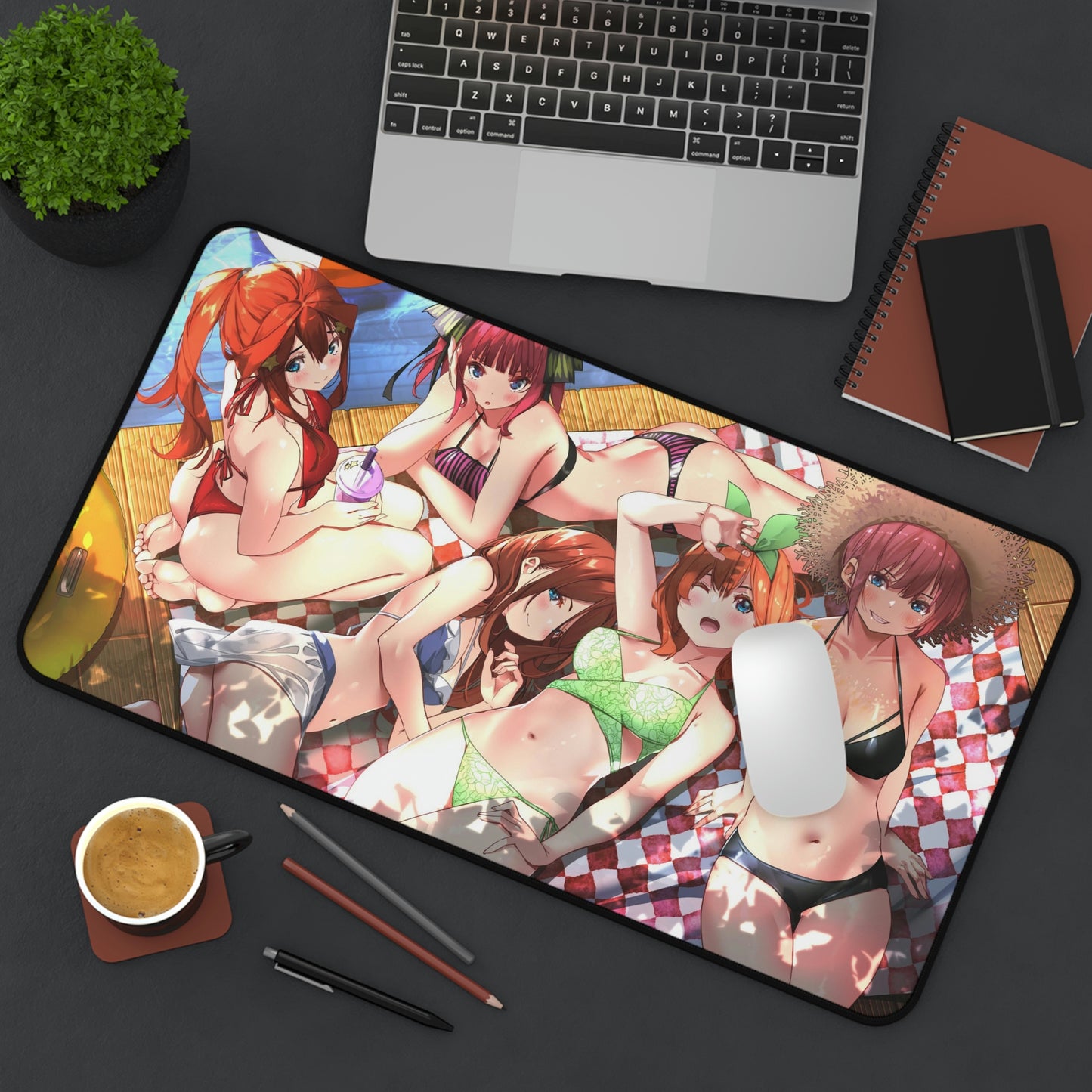 The Quintessential Quintuplets Mousepad - Bikini Sisters Large Ecchi Desk Mat - Kawaii Mouse Pad