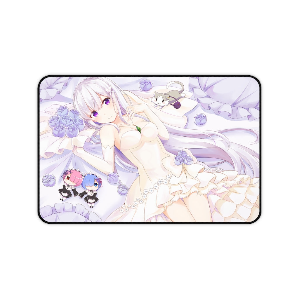 Re Zero Sexy Mousepad - Kawaii Emilia Desk Mat - Ecchi Playmat