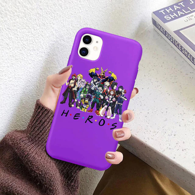 My Hero Academia Phone Case for IPhone 12 Mini 11 Pro 7 8 6 6S Plus - Boku No Hero Academia Silicone Cover