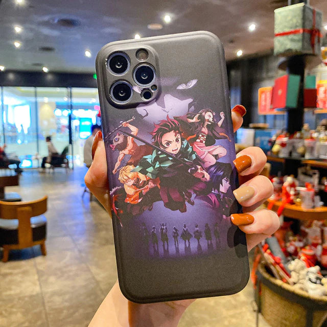 Anime Demon Slayer iPhone Case - for iPhone 12/11 Pro /X XS MAX/6 6s/7/8  - Anime Phone Case Silicone Back Cover