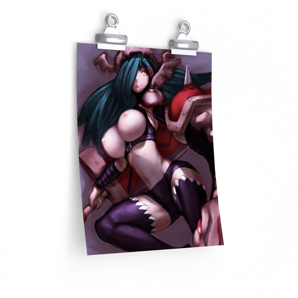 Mervamon Digimon Poster - Lewd Premium Matte Vertical Poster - Adult Wall Art