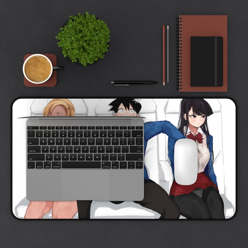 Komi San Sexy Mousepad - Handsy Tadano Hitohito - Komi Can't Communicate Ecchi Desk Mat - Anime Playmat