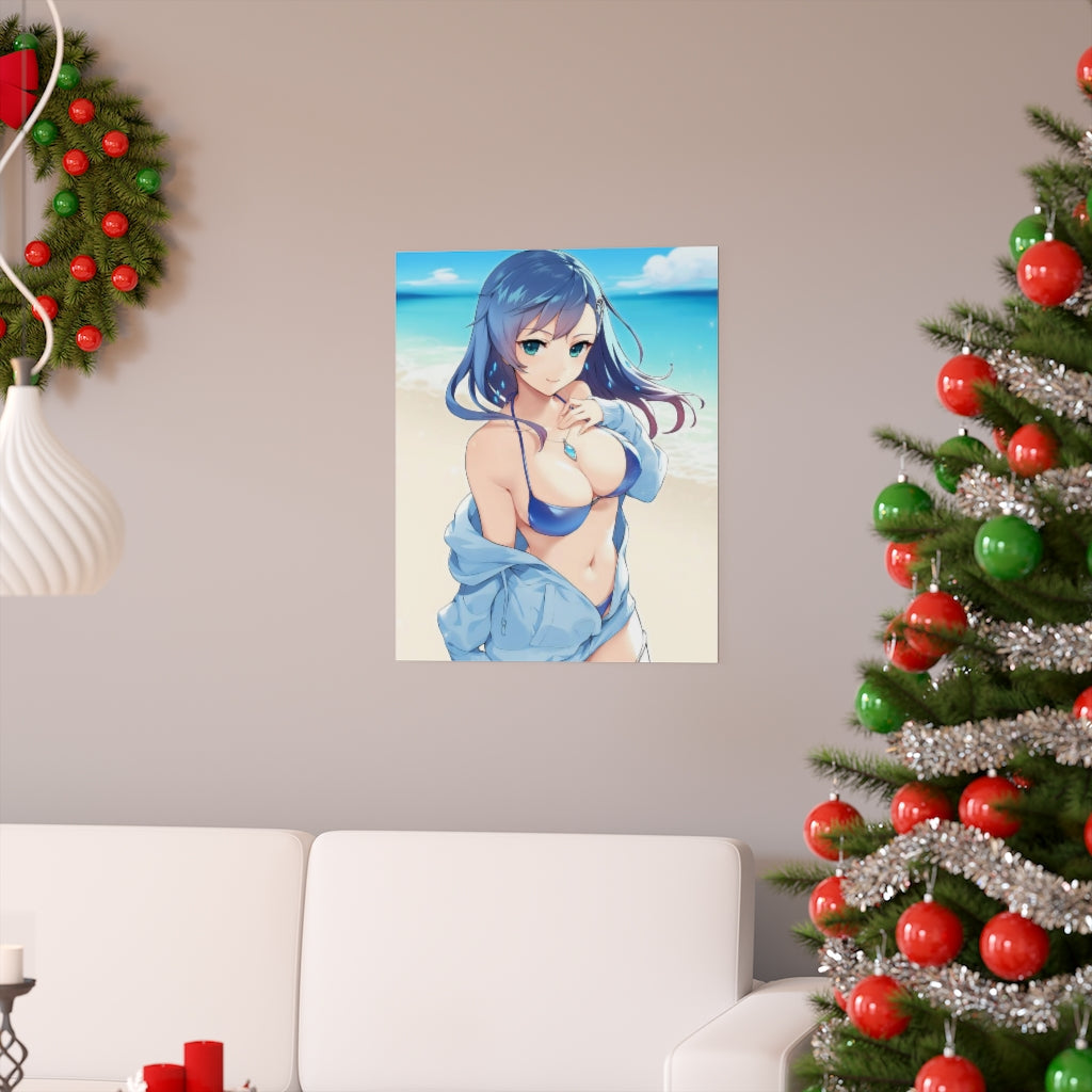 Maria Traydor Bikini Star Ocean Ecchi Poster - Lewd Premium Matte Vertical Poster - Adult Wall Art