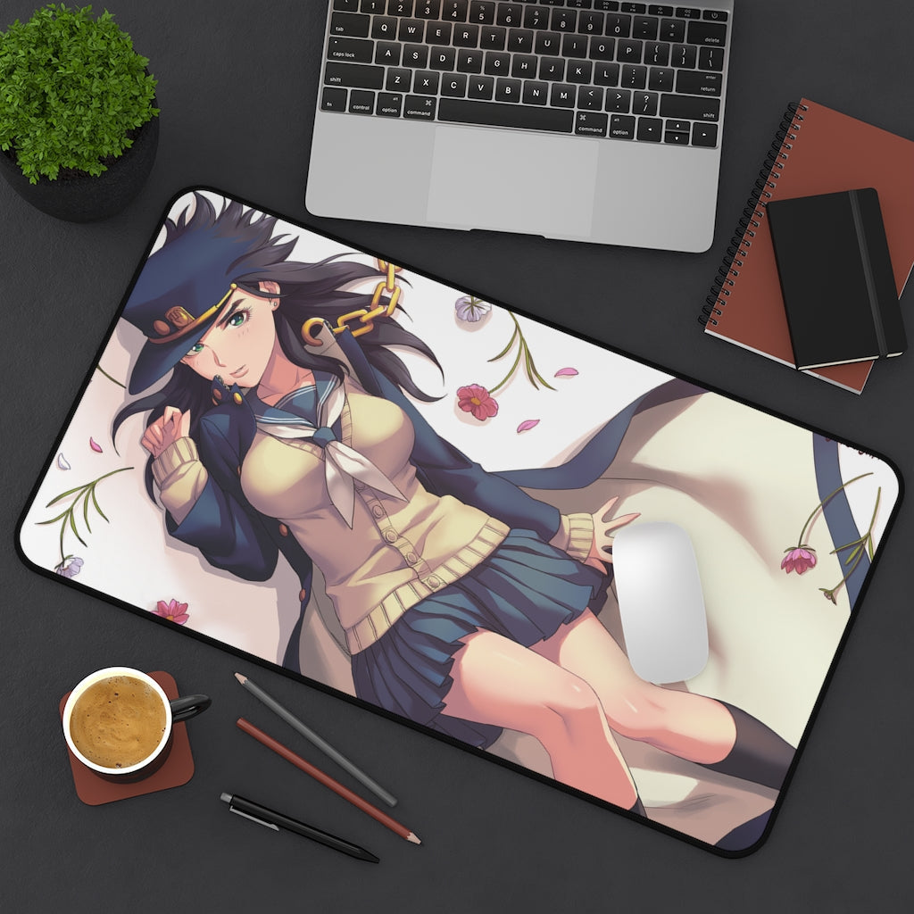 JoJo's Bizarre Adventure Anime Mousepad - Sexy Jotaro Kujo Gender Swap - Large Desk Mat - Ecchi Mouse Pad - MTG Playmat