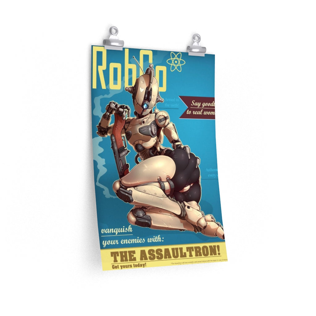 Assaultron Fallout Sexy Poster - Lewd Premium Matte Vertical Poster - Adult Wall Art