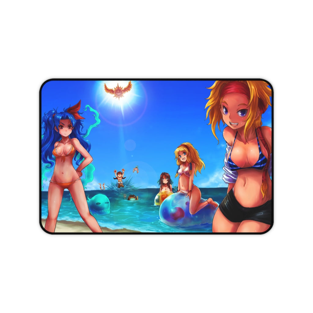 Romancing Saga Bikini Waifus Desk Mat- Sexy Anime Girls Mousepad - Gaming Playmat