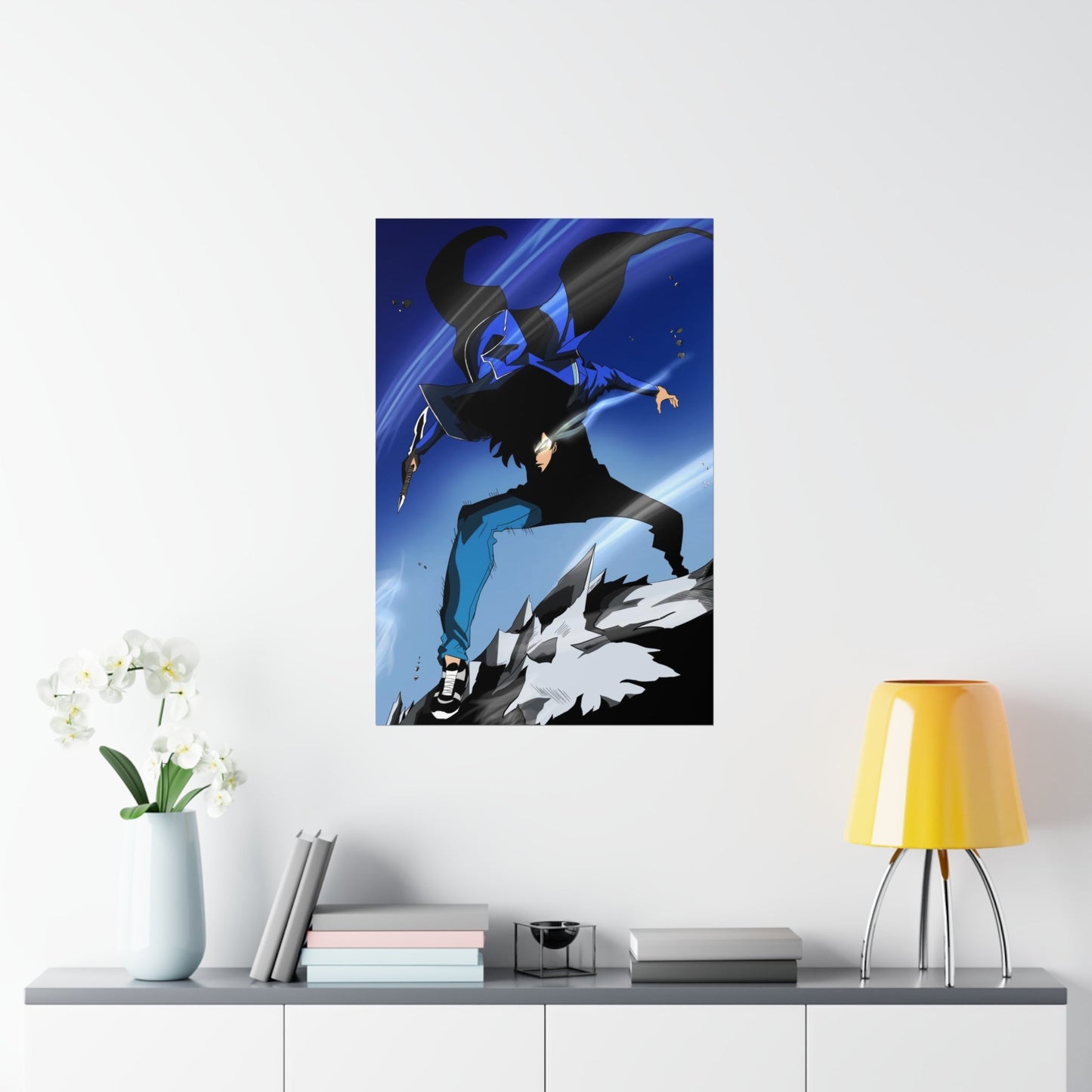 Solo Leveling Poster - Premium Matte Vertical Poster - Manhwa False Ranker Anime Wall Art Decor