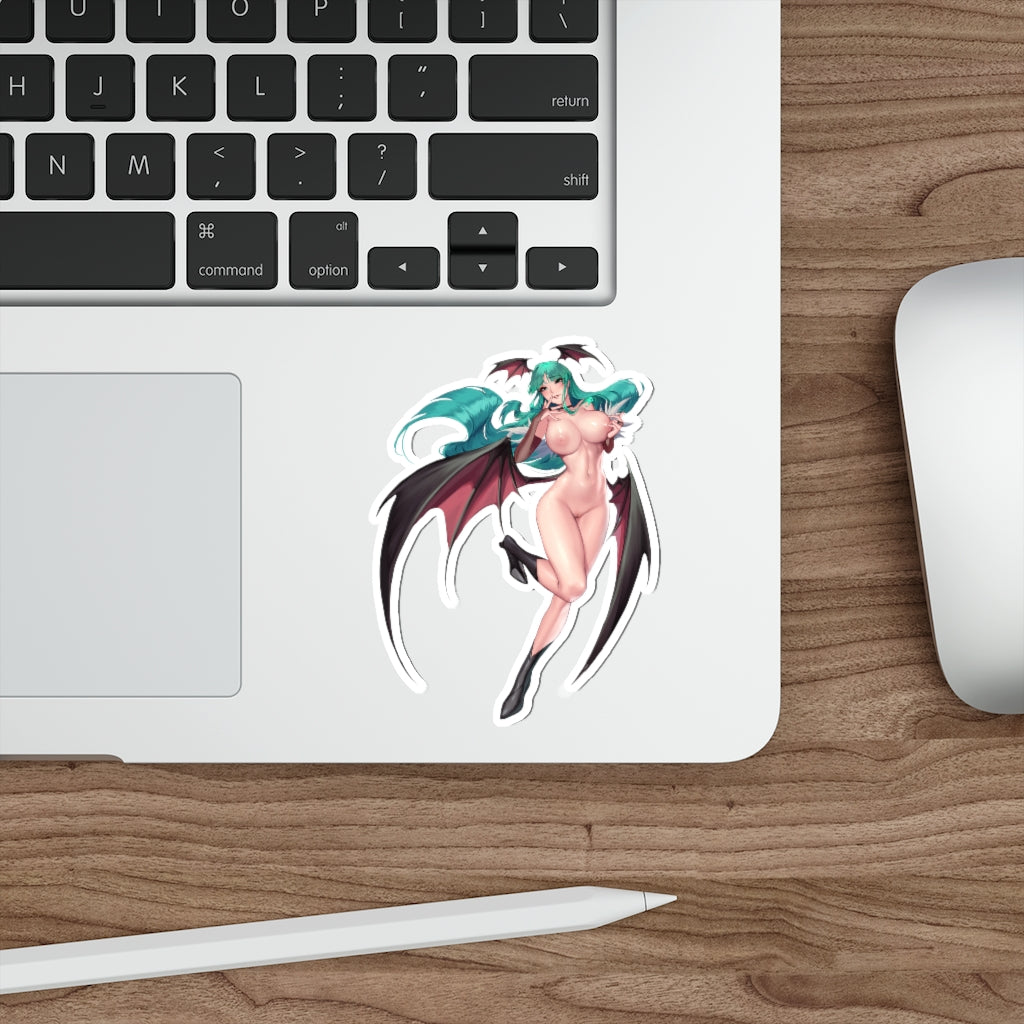 Morrigan Aensland Darkstalkers Hentai Nude Waterproof Sticker - Ecchi Vinyl Decal