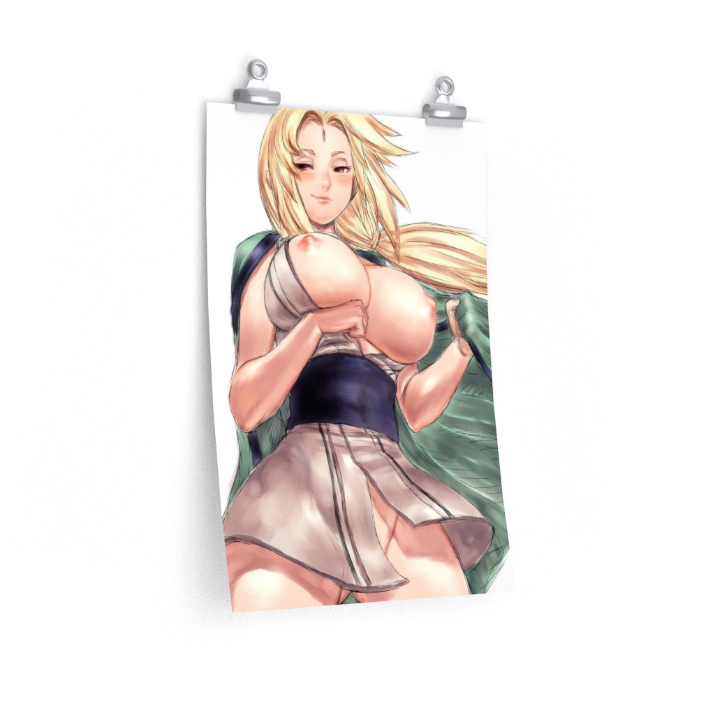 Tsunade Naruto Poster - Lewd Premium Matte Vertical Poster - Adult Wall Art