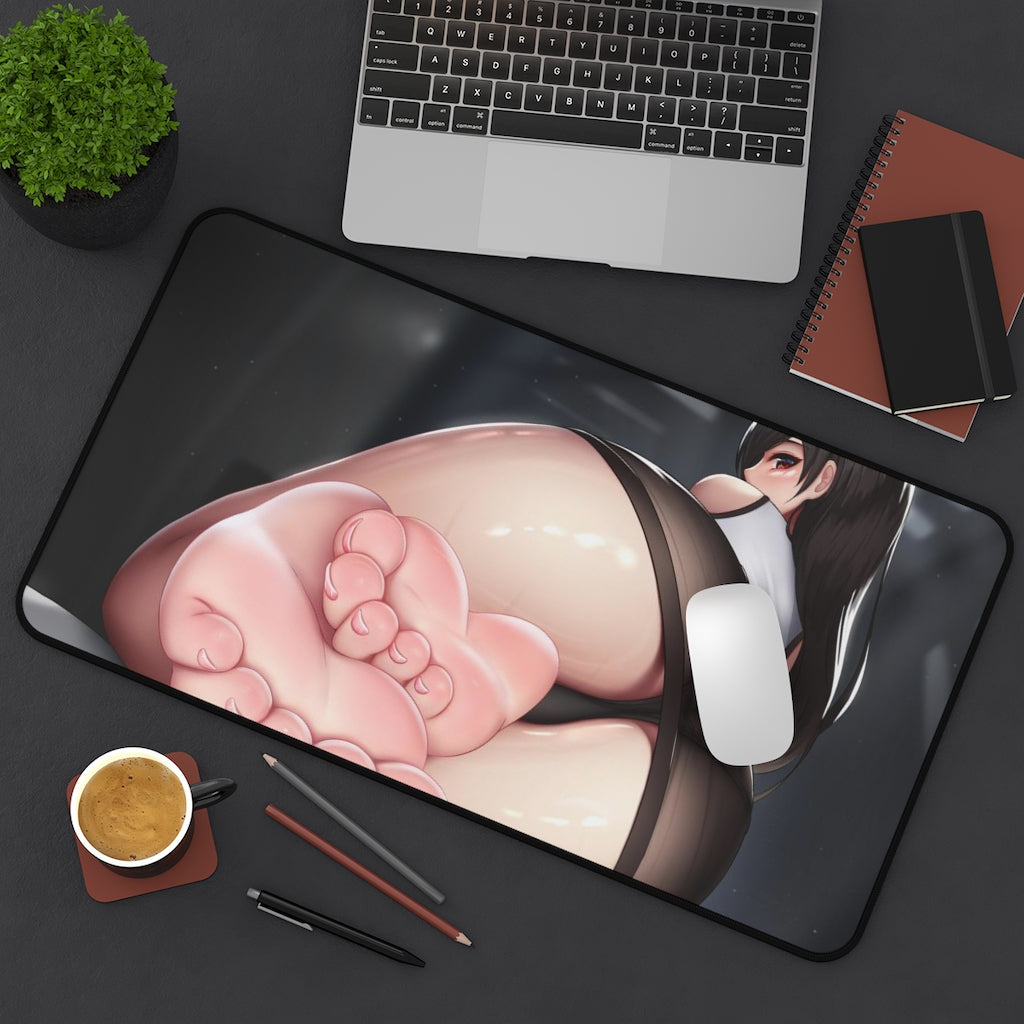 Tifa Ass And Feet Desk Mat - Final Fantasy Mousepad - MTG Playmat