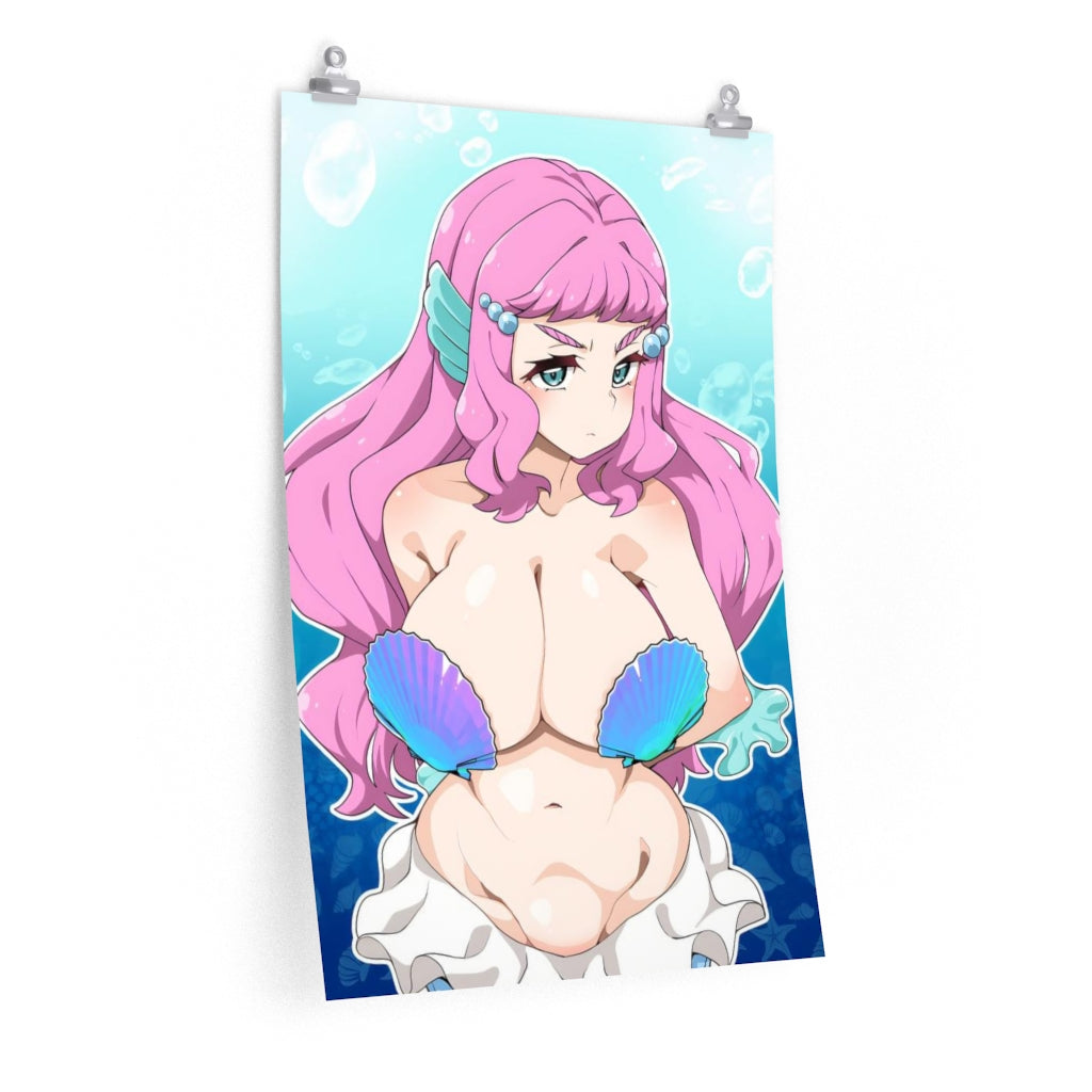 Laura La Mer Big Tits Pretty Cure Ecchi Poster - Lewd Premium Matte Vertical Poster - Adult Wall Art