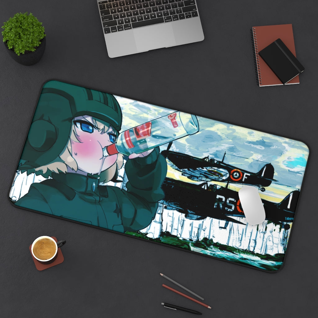 Kawai Anime Girls Mouse Pads - Kawai World war - The Mouse Pads Ninja 31" × 15.5" Home Decor