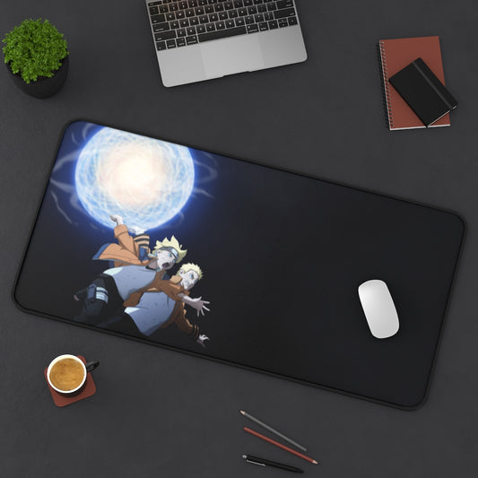 Naruto Anime Mouse Pad / Desk Mat - Father-Son Rasengan - The Mouse Pads Ninja 31" × 15.5" Home Decor