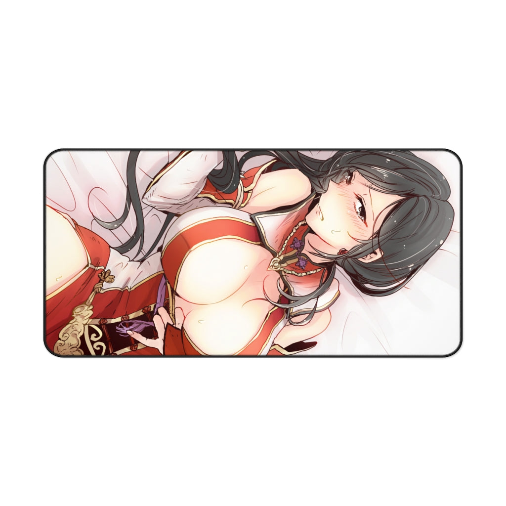 Dynasty Warriors Lian Shi Waifu Desk Mat - Non Slip Gaming Musou Mousepad