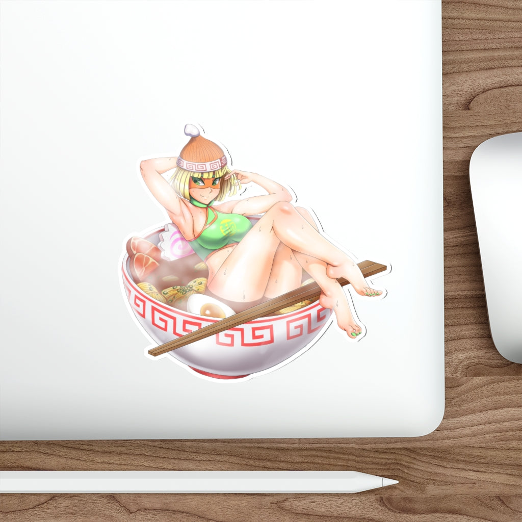 Min Min Arms Sexy Ramen Waterproof Sticker - Ecchi Vinyl Decal