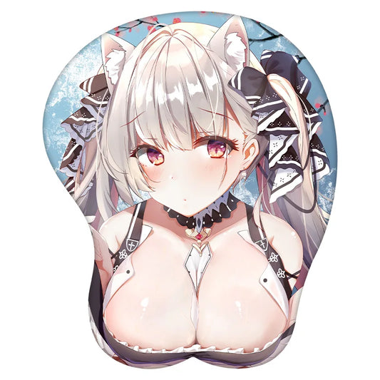 3D Mouse Pad  Formidable Azur Lane Anime Wrist Rest Silicone Sexy Creative Gaming Mousepad Mat