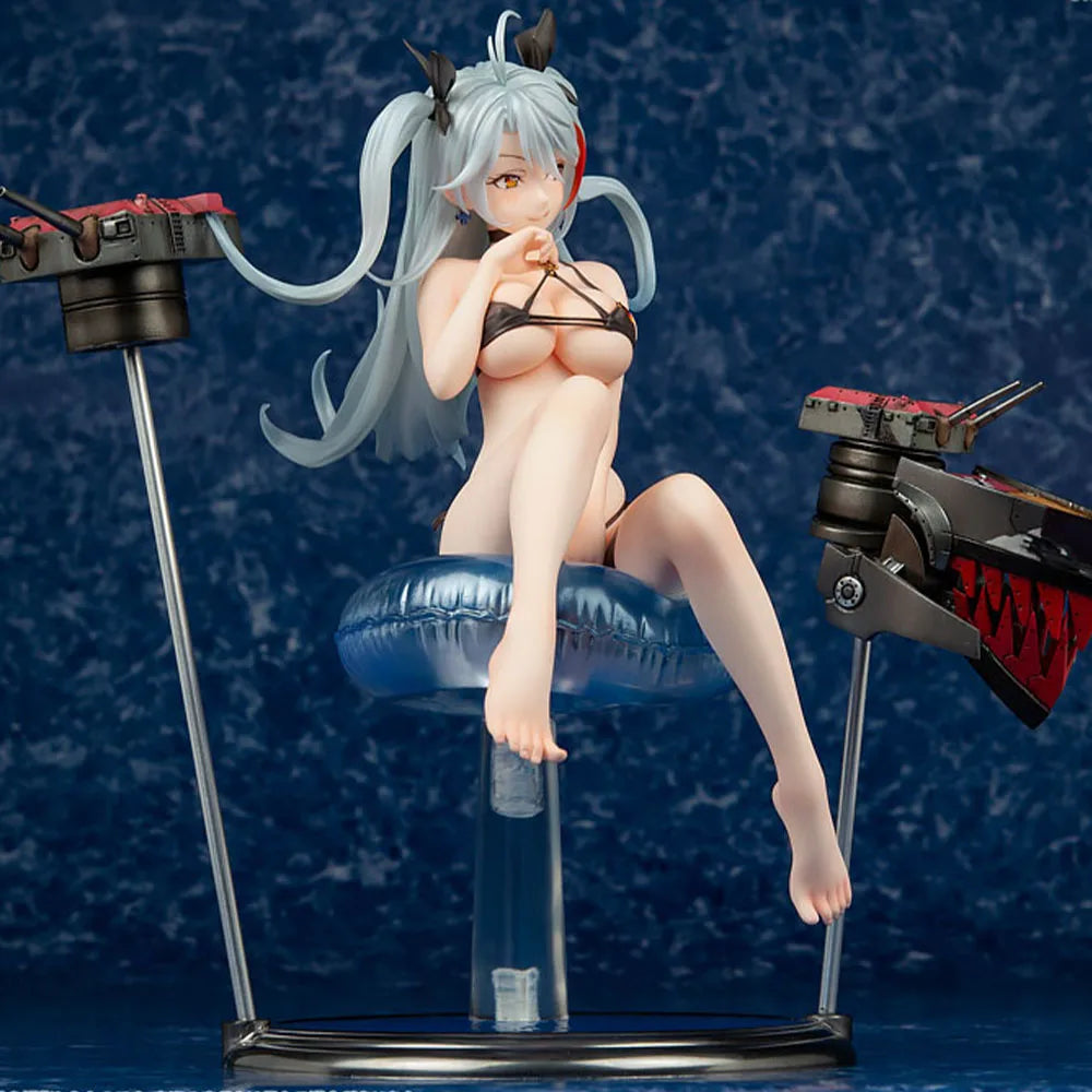 21cm Game Azur Lane Anime Figures Prinz Eugen Swimwear Ver. Pvc Action Figure Collection Model Toys Decoration